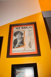Vintage 1920s Reproduction Sheet Music  My Man (Mon Homme) Featuring Fannie Brice