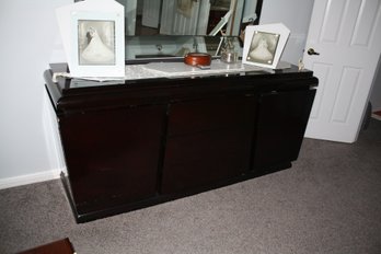 J. Lichtenberg & Son MCM Mid Century Modern Dark Brown High-Gloss Dresser