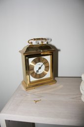 Howard Miller Brass Carriage Clock  Westminster & Dual Chime Untested