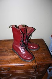 Dr. Martens 1914 Cherry Red Leather Boots