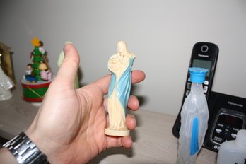 Madonna And Child Figurine  Hand-Painted Resin Statue
