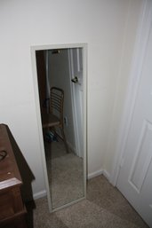 White Framed Rectangular Wall Mirror