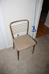 Metal Folding Chair With Textured Vinyl Seat