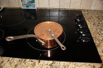 Le Gastronome, France Vintage Copper Saucepan With Lid