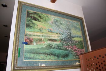 Richard Earl Thompson Impressionist Landscape Print Framed