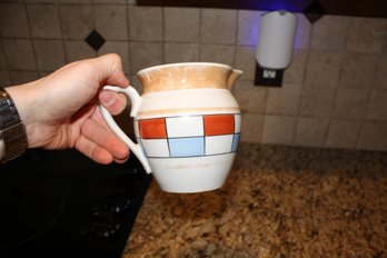 Czechoslovakia Art Deco Lusterware Porcelain Creamer Pitcher