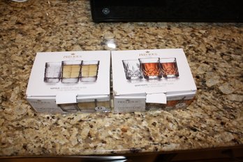 Precious Home Napolie And Benevento 6-Piece Glassware Shot Glass Sets