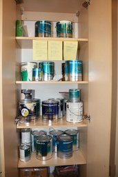 Various Cans Of Paint