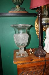 Frosted Crystal Versailles-Style Urn Vase