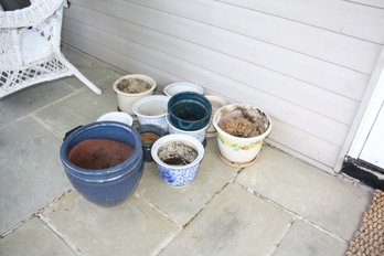 Assorted Garden Pots  Mixed Planter Set With Drainage