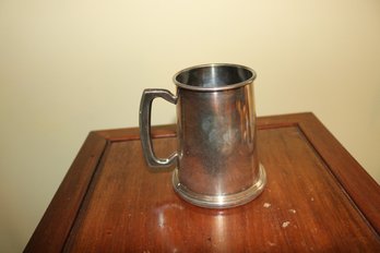 English Pewter Tankard With Classic Tapered Design