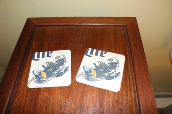 New York Jets Miller Lite Football Cardboard Coasters