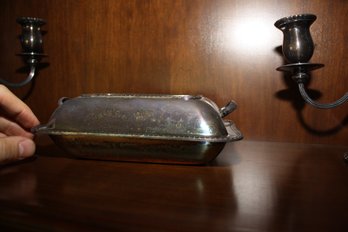 Antique Elegance Silver Plated Serving Tray With Handles