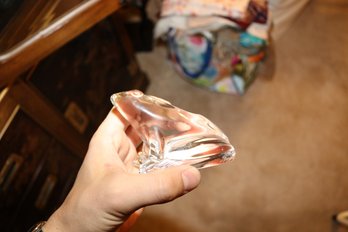 Crystal Frog Figurine Paperweight Sculpture