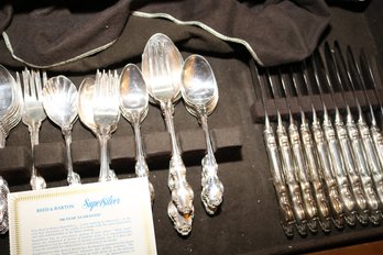Reed & Barton Spanish Baroque SuperSilver Silverplate Flatware Set