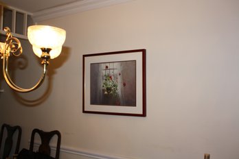 Peter Poskas Red Geraniums Framed Limited Edition Print
