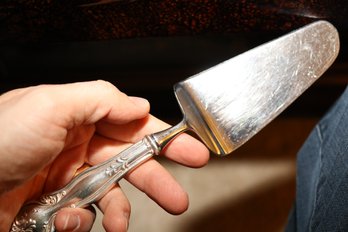 Ornate Stainless Steel Pie Server