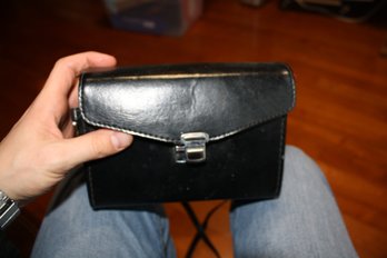 Vintage Sears Fully Amber Coated Binoculars (Model No. 25) With Leather Case