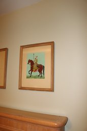 Aurangzeb Mughal Emperor Equestrian Framed Art Print