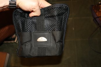 Black Samsonite Mesh Top Travel Cosmetic Case
