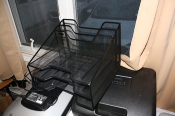 3-Tier Desktop Paper Tray Organizer  File Sorter For Office Documents