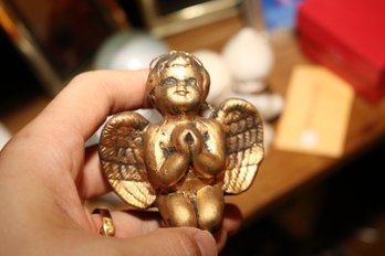 Caffco Gold Cherub Angel Praying Ornament Figurine