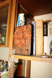 Hand Carved Teak Wood Floral Book Holder Stand