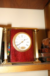 Howard Miller Rosewood Encore Bracket Table Clock Solid Brass Case