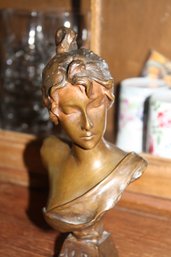 Emmanuel Villanis 'Alda' Female Bust Sculpture