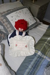 Vintage Raggedy Ann Doll With Grandma Pillow
