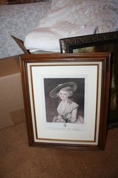 Francesco Bartolozzi After Sir Joshua Reynolds 'The Honourable Miss Bingham' Framed Engraving Print