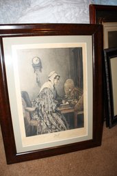 Jules Jacquet After Walter Dendy Sadler 'The Answer' Signed Engraving Lithograph