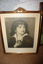 Jean-Baptiste Greuze 'The Young Dauphin' Framed Lithograph