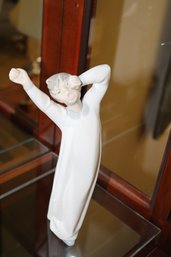 Lladró 'Boy Awakening' #4870 Porcelain Figurine