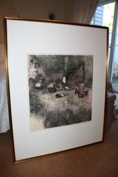 Framed Still Life #10 Lithograph Artwork Signed And Numbered