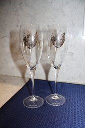 Andy Warhol Dom Perignon Limited Edition Champagne Flutes Set Of 2