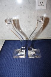 Riedel Duetto Crystal Candlestick Holders By Claus Josef Riedel