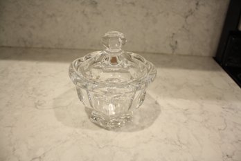Baccarat Crystal Lidded Jar Bretagne / Harcourt Missouri Style Hexagonal Candy Dish