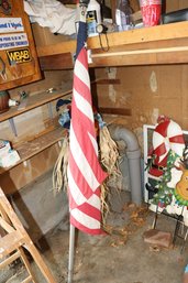 American Flag On Pole