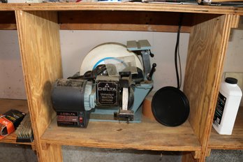 DELTA 23-700 Universal Wet Dry Grinder Dual Wheel Sharpening System Untested