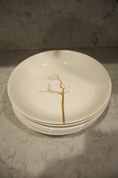 Set Of 6 Dibbern Golden Forest Fine Bone China Plates 9 Inches Spent $1,000 Excellent Condition