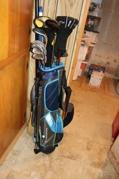 Various Golf Club Set With Stand Bag And Accessories