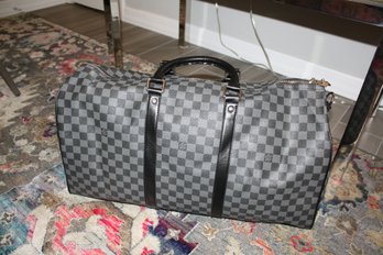 Louis Vuitton Keepall Bandoulire 55 Damier Graphite Travel Bag Authenticity Unknown