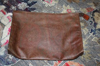 Authentic Etro Milano Paisley Clutch Bag 12.5 Inches Wide