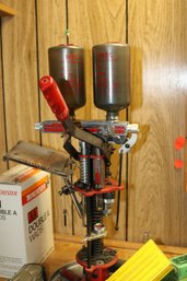 MEC Reloading Press. PRESS ONLY! NO GUN POWDER GUNPOWDER, LIVE PRIMERS, LOADED CARTRIDGES, BULLETS ETC