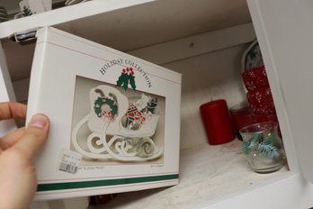 Christmas Sleigh Enamel Holiday Trivet