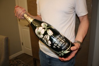 Large 1990 Perrier Jouet Belle Epoque Champagne Display Bottle