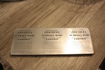 Extremely Rare 1930s Jameson Whiskey Original Printing Plate Museum Worthy Heavy Over 4 Lbs 9 Inches
