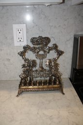 Possible Silver Ornate Hanukkah Menorah