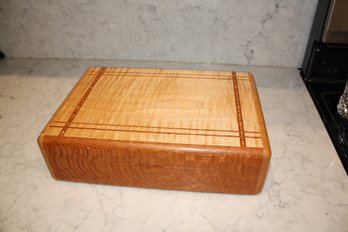 One Of A Kind Handcrafted Exotic Wooden Keepsake Box With Interior Moving Shelfs Signed